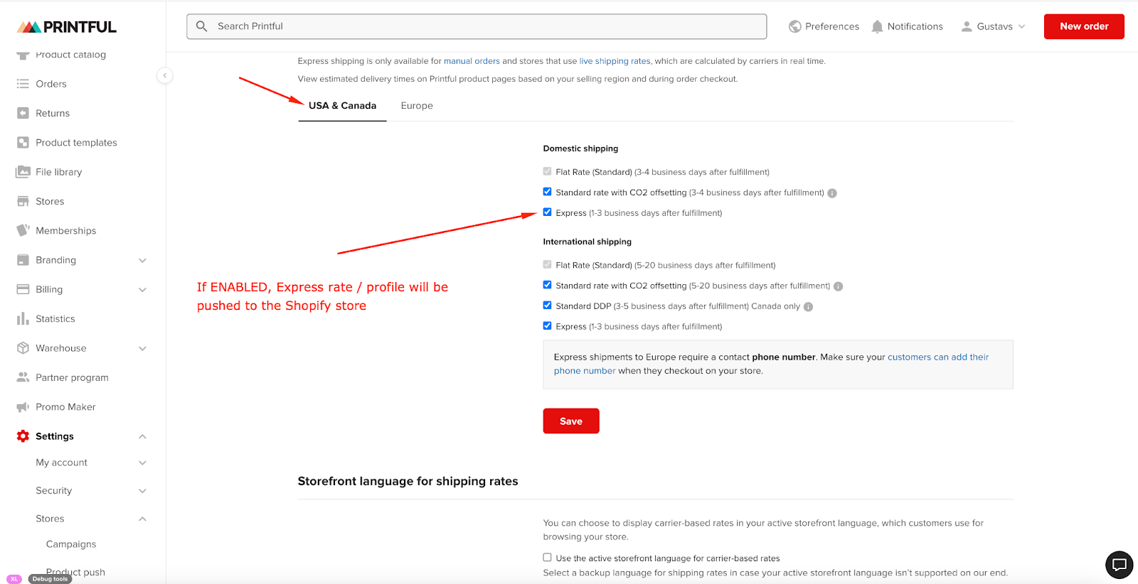 How does Express shipping for US domestic orders work? Printful Help