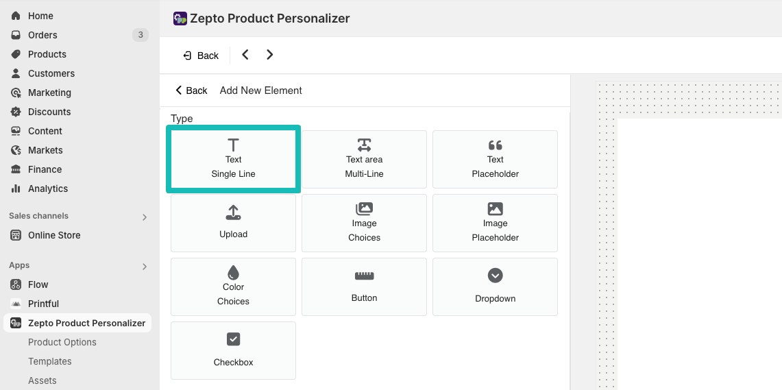 Zepto element selector with Text single line chosen