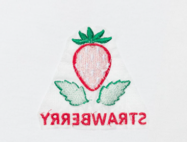 An example of cut-away backing on a product