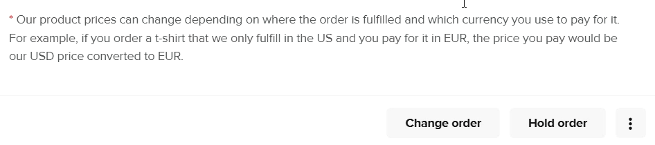 Cliquez sur le menu à trois points pour annuler la commande.