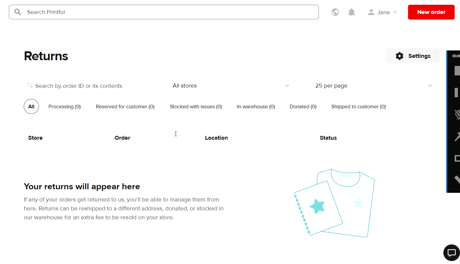 Setting up a custom return address