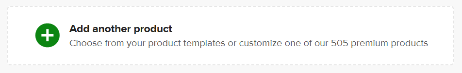 Add another product button in Order edit mode.