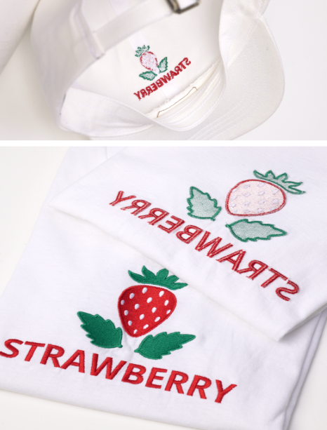 Ein Beispiel für Abrissvlies auf Produkten