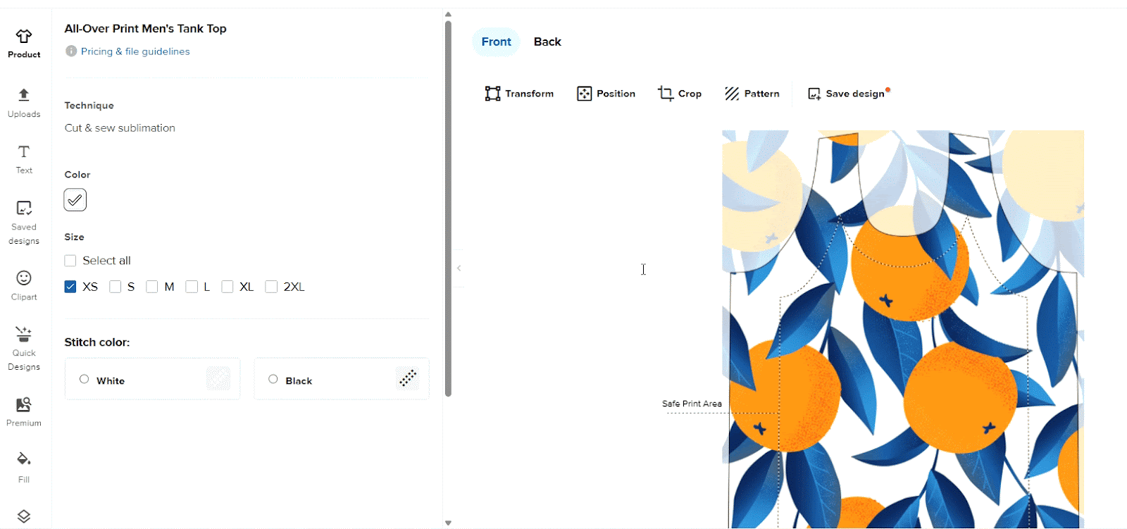 GIF showing how to duplicate a layer to another print placement.