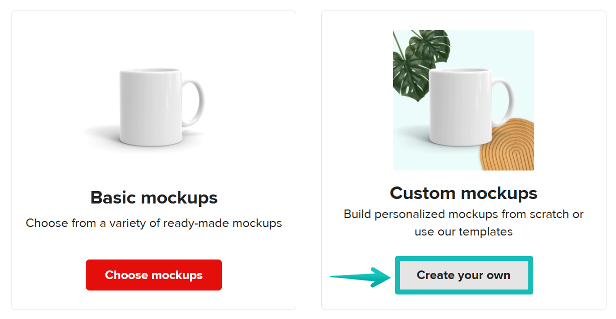 Custom mockups